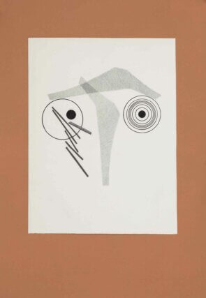 Geta Brătescu, Born in Utopia (Născut în Utopia). Collage, drawing on paper, series of 8. 36.3 × 26.2 cm. Courtesy of the artist and Ivan Gallery, Bucharest. Photo: Ştefan Sava.