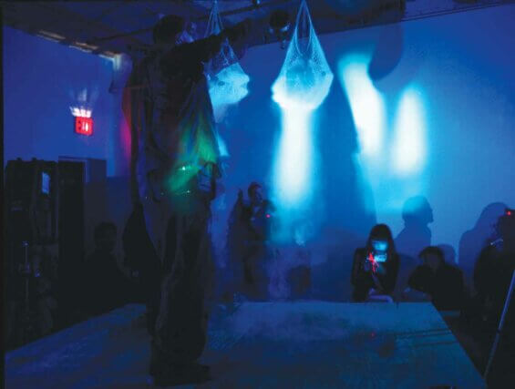 David Askevold, Two Hanks Performance at CANADA, New York 2003. Courtesy CANADA, New York © David Askevold Estate.