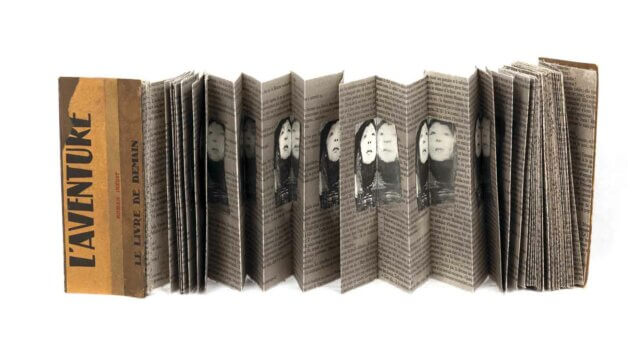 Geta Brătescu, The Adventure (L’aventure. Roman Inedit), 1991. Mixed media. Collection of the National Museum of Contemporary Art Bucharest. Photo: Ştefan Sava.