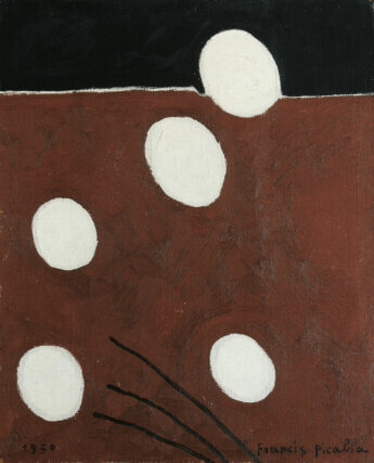 Francis Picabia, Untitled, 1950. Oil on canvas, 61 ✕ 50cm. Fondazione Marguerite Arp, Locarno. © ADAGP, Paris and DACS, London 2004