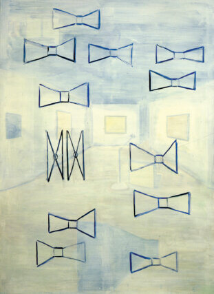 René Daniëls, Het Huis (The House) 1986. Oil on canvas, 190 ✕ 130 cm. Collection René Daniëls Foundation. Courtesy Galerie Paul Andriesse, Amsterdam and Van Abbemuseum, Eindhoven