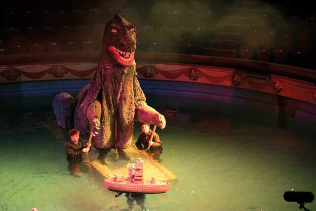 Serena Korda, Aping the Beast on location at Blackpool Tower Circus, 2013.