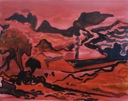 René Daniëls, Zonder Titel [Untitled] 1983. Oil on canvas. 96 ✕ 121.5 cm.
Courtesy Paul Andriesse 