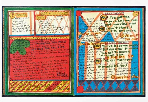 Dorothy Iannone, A Cook Book 1969 (detail), 69 pages, felt pen and Indian ink.