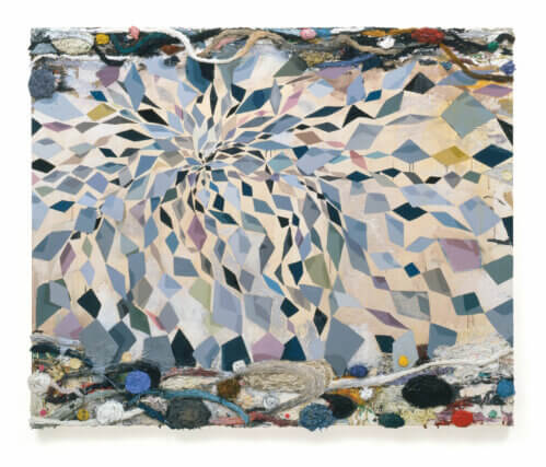 Phillip Allen, Interzonal Level Sequence (this is just a test version), 2006. Oil on board, 183 ✕ 213 cm. Courtesy the artist and The Approach, London