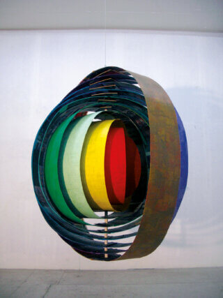 Silke Schatz, The Mothership, 2004. Mixed media, 160 cm diameter. Courtesy the artist and Wilkinson Gallery, London