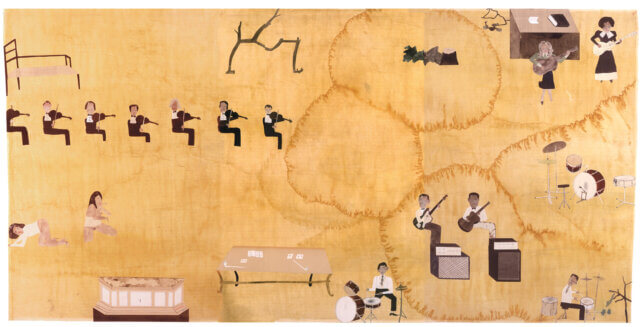 Jockum Nordström, A Stick in the Wood 2005. Watercolour, ink, and collage on paper. Courtesy The Carol and 
Arthur Goldberg Collection