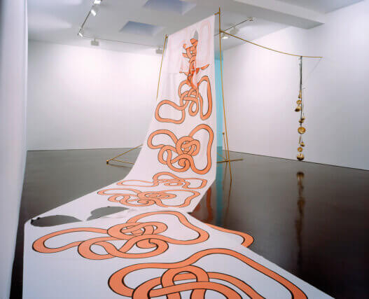 Claire Barclay, Silver Gilt, 2005. Installation views and detail 
Stephen Friedman Gallery, London. Photos: Stephen White © the artist; courtesy doggerfisher, Edinburgh and Stephen Friedman Gallery, London.