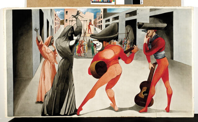 Edward Burra Design for a Drop Curtain 1946