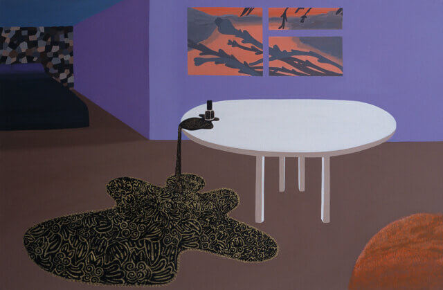 Liz Arnold, Beauty Product, 1999. Acrylic on Canvas, 80  x  120 cm. Courtesy The Estate of Liz Arnold.