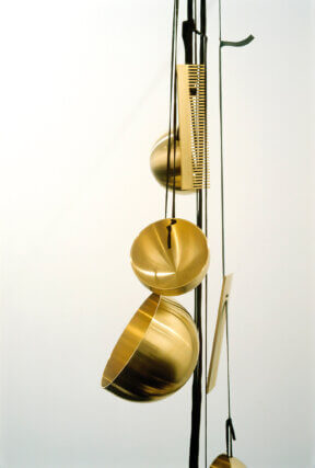Claire Barclay, Silver Gilt, 2005. Installation views and detail 
Stephen Friedman Gallery, London. Photos: Stephen White © the artist; courtesy doggerfisher, Edinburgh and Stephen Friedman Gallery, London.
