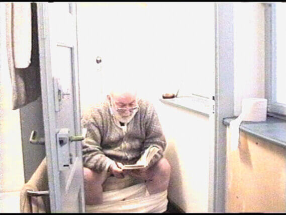 Dieter Roth, Solo Scenes 1997–98 (stills)
Video installation: 131 monitors; video content 
on 131 CF card media players
Courtesy Hauser & Wirth. © Dieter Roth Estate
