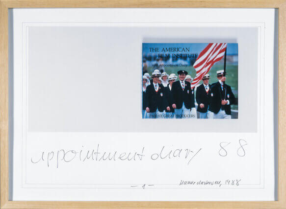 Hanne Darboven, Appointment Diary 1988/98 (detail). Courtesy Egbert Hanecke, Hamburg and Sammlung Falckenberg / Deichtorhallen Hamburg. © Hanne Darboven Stiftung.