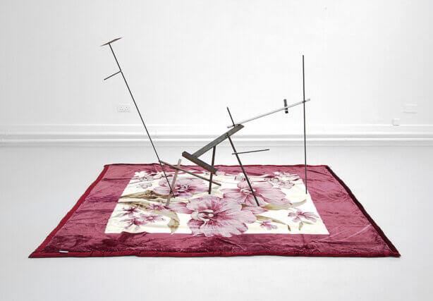 Eric Bainbridge, The Mind of the Artist (Exposed, 2011. Steel, blanket. Courtesy of the artist and Workplace Gallery.