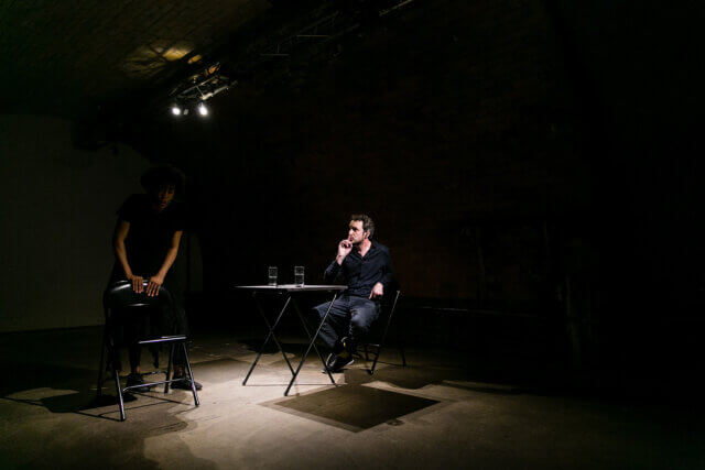 Sam Belinfante, Feedback, 2016, Performance at Block Universe, London. Courtesy the artist. Photo: Arron Leppard.