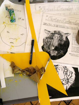 Paul Johnson, Stranger’s Refuge  (studio view), 2007. Photo: Lindsay Bloxam.