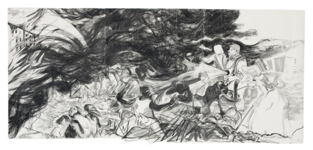 Kara Walker, Sketch for an American Comic Opera with 20th century Race Riots (2012). Pastel and graphite on paper. Courtesy Sikkema Jenkins & Co., New York. © Kara Walker