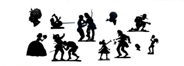 Kara Walker, 'Auntie Walker’s Wall Sampler for Civilians' (2013)
Cut paper on wall. Courtesy Sikkema Jenkins & Co., 
New York. © Kara Walker
