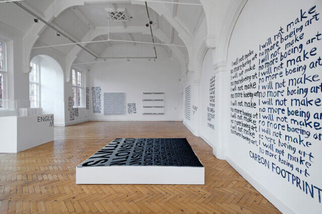 Installation view, Karl Holmqvist: READ DEAR, Camden Art Centre, 2016. Photo: Valerie Bennett. Courtesy dépendance, Brussels.