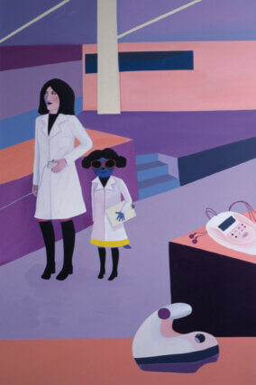 Liz Arnold, Kimberley Clark, 1999. Acrylic on Canvas,
150  ✕  100 cm. © The estate of Liz Arnold.
