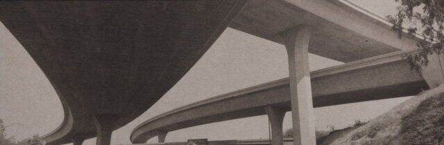 Catherine Opie, Untitled #1 from “Freeway” series, 1994; Untitled #2 from “Freeway” series, 1995. Platinum prints. Collection of Maurice Marciano.