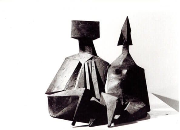Lynn Chadwick, Pair of Sitting Figures III  1973