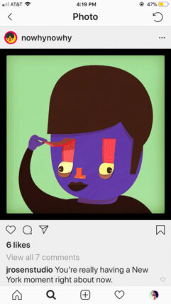 Wong Ping’s first Instagram post, 2012. Courtesy the Artist and Edouard Malingue Gallery