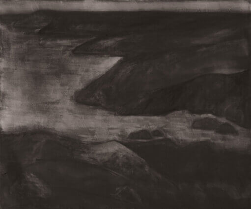 Silke Otto-Knapp, Seascape (view from Round Head (detail), 2013. Watercolour on canvas, 100  ×  120 cm.