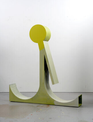 Thomas Scheibitz, Sir Louise M. 2007. MDF, wood, vinyl, lacquer, 173 x 163 x 29 cm.