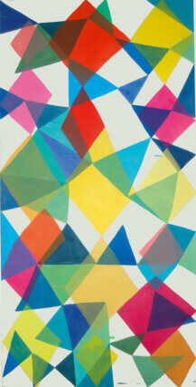 Marta Marcé, Untitled, 2007. Acrylic on silk, 250 × 125 cm. Courtesy the artist