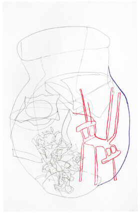 Shelagh Wakely, Untitled, 1982. Pencil and crayon on card, 102  ×  69 cm. Courtesy ROOM Artspace, London.