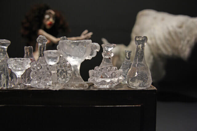 Nathalie Djurberg with music by Hans Berg A World of Glass 
(film still), 2011. Courtesy Zach Feuer Gallery, New York and Galleria Gió Marconi, Milan. Collection of Hadley Martin Fisher. © Nathalie Djurberg.
