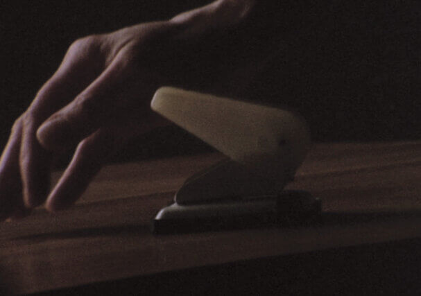Sarah Tripp, 24 Stops, 2013, film stills, Camden Arts Centre. 16mm film transferred to HD video, performed by Nichola Scrutton, Mark Vernon and Fritz Welch; sound recording by Iain Donnelly; edited by Rob Kennedy; audio composition by Nichola Scrutton.