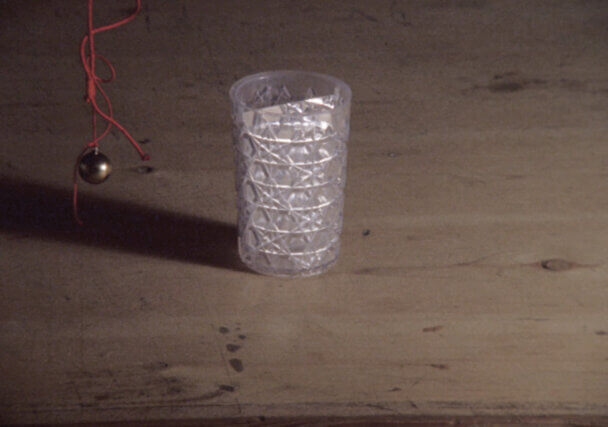 Sarah Tripp, 24 Stops, 2013, film stills, Camden Arts Centre. 16mm film transferred to HD video, performed by Nichola Scrutton, Mark Vernon and Fritz Welch; sound recording by Iain Donnelly; edited by Rob Kennedy; audio composition by Nichola Scrutton.
