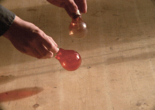 Sarah Tripp, 24 Stops, 2013, film stills, Camden Arts Centre. 16mm film transferred to HD video, performed by Nichola Scrutton, Mark Vernon and Fritz Welch; sound recording by Iain Donnelly; edited by Rob Kennedy; audio composition by Nichola Scrutton.