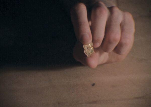 Sarah Tripp, 24 Stops, 2013, film stills, Camden Arts Centre. 16mm film transferred to HD video, performed by Nichola Scrutton, Mark Vernon and Fritz Welch; sound recording by Iain Donnelly; edited by Rob Kennedy; audio composition by Nichola Scrutton.