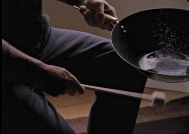 Sarah Tripp, 24 Stops, 2013, film stills, Camden Arts Centre. 16mm film transferred to HD video, performed by Nichola Scrutton, Mark Vernon and Fritz Welch; sound recording by Iain Donnelly; edited by Rob Kennedy; audio composition by Nichola Scrutton.