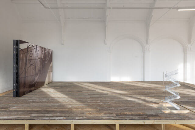 Installation view of Atiéna R. Kilfa, 'The Unhomely', at Camden Art Centre, 2023. Photography by Rob Harris. 