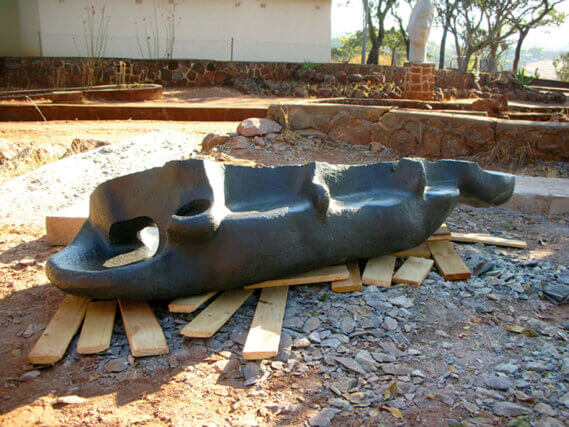Bench, 2006. Springstone.
Photograph taken at Christianbank, Zimbabwe. © The artist, the authors and Camden Arts Centre. Courtesy the artist.