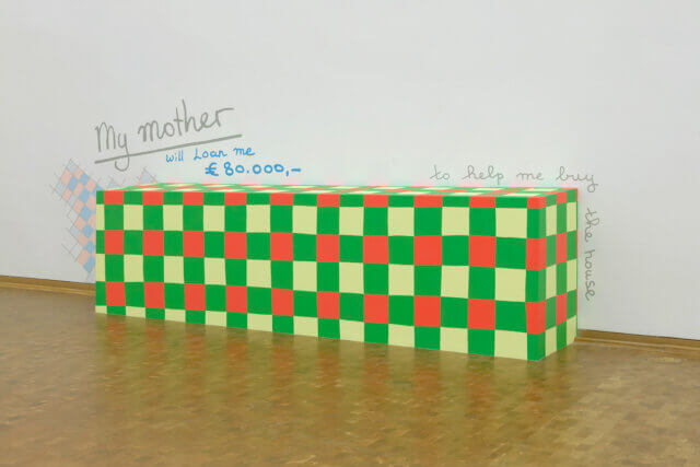 Loan, 2003. Wallpainting and wood. Ludwig Museum, Keulen. Photo: all rights reserved. Courtesy the artist, Air de Paris and Kaufmann Repetto. 