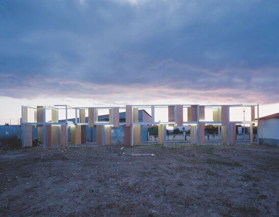 Longer Journeys 2003 / Aluminium, plywood doors 
and fluorescent lights
copyright Pedro Cabrita Reis and courtesy of the artist. 