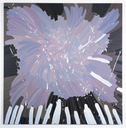 Ben Ravenscroft Return From Nalanchira 2004 / Oil and alkyd on aluminium / 150 ✕ 145cm
