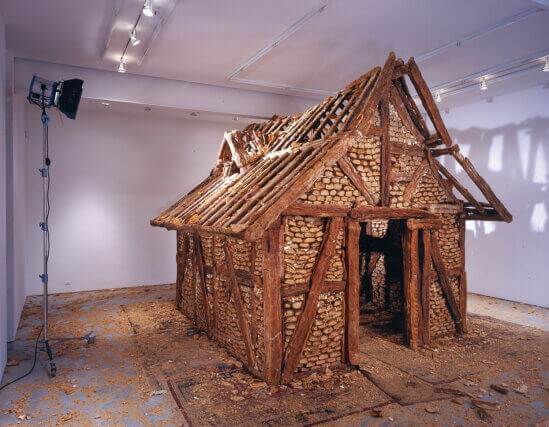 Urs Fischer, Bread House, 2004. Bread, wood, screws, expanding foam, light. Copyright Urs Fischer and courtesy of Galerie Eva Presenhuber, Zurich; Sadie Coles HQ, London and Gavin Brown’s enterprise, New York.