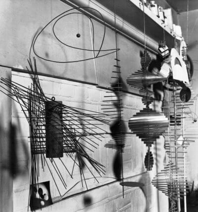 Kenneth Martin’s work in the studio, 1953. © The Estates of Kenneth and Mary Martin, the author and Camden Arts Centre, 2007. Courtesy The Estates of Kenneth and Mary Martin.