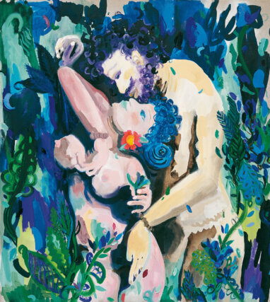 Laura Owens, 'Untitled' 2006. Acrylic and oil on linen,
121.9 ✕ 109.2 cm. Private collection. Courtesy Sadie Coles HQ. © the artist.