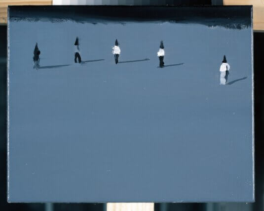 Untitled (a) 2004  
Oil on canvas / 24 ✕ 30cm, courtesy Sadie Coles HQ, London and Foksal Gallery Foundation, Warsaw
