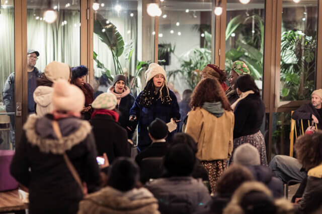Chiron Choir performance at Camden Art Centre, 2022. Photo: Hydar Dewachi 