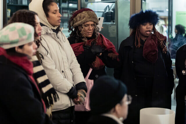 Chiron Choir performance at Camden Art Centre, 2022. Photo: Hydar Dewachi 