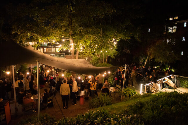 The Café and Garden at Camden Art Centre, photo by Hydar Dewachi