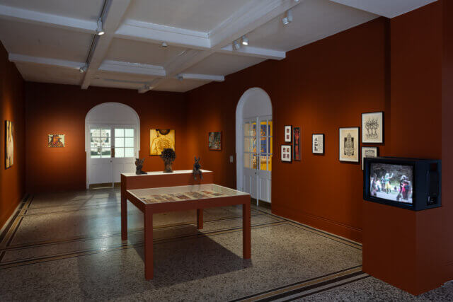 Installation views of 'Martin Wong: Malicious Mischief' at Camden Art Centre, 2023. Photo: Rob Harris 